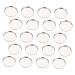 Angoily 50pcs Empty Diy Holder Eyeshadow Metal Makeup Shadow Serving Paint Plates Palettes Plate Steel for