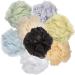 Loofah Mesh Bath Shower Sponges 8-Pack | Multi-Color Scrubber for Body | Exfoliating Bath Sponges for Men & Women | Shower Accessories - Buy Online on GoSupps.com
