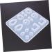 NUOBESTY 1pc Resin Epoxy Silicone Molds Silicone Necklace Jewelry Molds Epoxy Resin Accessories Cake Mold White 16.8x15.8cm - Buy Online on GoSupps.com