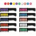 10 Colors Temporary Hair Chalk Comb Set for Girls Non-Toxic Easy Washable Hair Dye Colourful Hair Dyeing Kit with Disposable Haircolor Sticks Hair Chalk Powder and Comb