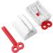 Buy 3 x Toothpaste Squeezer & Seat Holder - Essential Bathroom Accessories (Red) | International Shipping Available - Buy Online on GoSupps.com