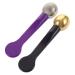 DOITOOL Applicateur De Cr me Yeux Massage Oculaire Portable 2 Pi ces Petite Cuill re Violet Et Noir Pour Usage Quotidien Fatigue il