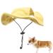 AAED Pet Fishing Hat Dog Sun Protection Hat Dog Dog Hat Sun Protection Dog Hat Hat For Dogs Yellow Size S