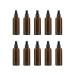 VOANZO 10PCS Empty Plastic Spray Bottle 100ml Fine Mist Travel Atomiser Set Refillable Travel Size Bottle Toiletries Liquid Containers (brown) Black Brown