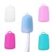 Wllhyf 5 pcs toothbrush covers silicone toothbrush cover caps portable toothbrush protector travel toothbrush head fall toothbrush storage head cover toothbrush head holder for