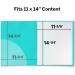 Dunwell 11x14 Aqua Binder with 24 Pockets - Large Presentation Book for Kids Art Portfolio - 48 Pages Display with Protector Sleeves - Buy Online on GoSupps.com