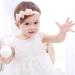 5 Pack Baby Girls Flower Headbands | Elastic Hair Accessories for Newborns | Baptism Wedding & Photography - Buy Online on GoSupps.com