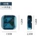 Portable Weekly Pill Organizer Box - 7 Compartments & 4 Grids for Pills/Jewelry Storage - Blue - International Shipping Available - Buy Online on GoSupps.com