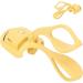 Qukaim Rechargeable Electric Lash Curler Heated Electric Eyelash Curler USB Rechargeable Handheld Curler with 2 Temperature Modes Long Lasting Intelligent Yellow - Buy Online on GoSupps.com