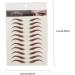 SKISUNO Eyebrow Pen 9 Sheets Waterproof Eyebrow Stickers Grooming Shaping Eyebrow Sticker Makeup Brow Sticker Hair 3d - Buy Online on GoSupps.com