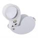 Magnifying Sliver 40X Potable Handheld Reading Magnifying Lenses Glass Lupa Jeweler Loupe Illuminated Magnifier with LED Light Lamp Made in China