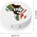 Black Power Africa Fist Map Contact Lens Case - Portable Round Storage Box with Mirror for Travel & Daily Use - Buy Online on GoSupps.com