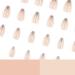 Kamize Coffin Press On Fake Shiny Nails - 24PCS Acrylic Gold False Nude Nails for Women and Girls - Style4 - Buy Online on GoSupps.com