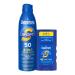 Coppertone Sport Sunscreen Spray  Broad Spectrum SPF 50 Water Resistant Spray Sunscreen  5.5 Oz and Coppertone Sport Sunscreen Stick  SPF 40  1.5 Oz