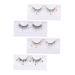 DOITOOL Heart Eyelashes 4 Pairs Sequin False Eyelashes Heart Lashes Butterfly Eyelashes Makeup Eyelashes Pesta as Postizas Naturales False Eyelashes Butterfly Bulk 3d Flash Chip Imitation