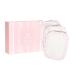 Dock & Bay Reusable Makeup Pads - Face & Skin Cleaner - Ultra Soft Washable - 3 Pack with Included Wash Bag - (12x10cm) - Peppermint Pink Peppermint Pink 3 Count (Pack of 1)