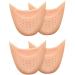 2 pair of ballet silicone toe toe toe cap pace sauces ballet lace shoes half full toe protection ballet foot pillow ballet ballet pointe dance shoe pads high heels toe cap protector with holes