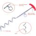 Dog Tie Out Cable and Stake 30ft Outside Dog Leash & Chain for Camping and Yard 16'' Heavy Duty Anti Rust Spiral Stake for Medium-Large Dogs Up to 125 lbs (30FT Blue) - Buy Online on GoSupps.com