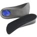 GLEAVI PU Shoe Insoles - 2 Pairs Height Increase Inserts for Men & Women - Invisible Arch Support Pads - Half Size Black - Buy Online on GoSupps.com
