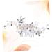 FRCOLOR Accessories bridal headpiece pearl hair accessories white hair accessories bridal comb wedding hair accessories bridal hair accessories wedding hair comb bride crystal Hair Comb - Buy Online on GoSupps.com