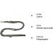 Dogeline Double-Leash Exercise Leash for Medium Dogs up to 45kg | 39 Colors | Stable 2.40m Length - Buy Online on GoSupps.com