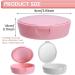 2PC Denture Braces & Storage Case Set | Includes Mirror & Cleaner Brushes | Ideal Prosthesis Container | White & Light Pink - Buy Online on GoSupps.com