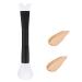 Nose Makeup Brush Nose Contour Brush U-shaped Double Ended Nose Sculpting Brush Precise 2 in 1 Puffy Makeup Brush for Blush Highlight Easy Contour Beginners Professional (Black)