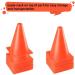 Ptaedex 7 Orange Cones - Set of 12 for Sports Training & Construction Themed Parties - Buy Online on GoSupps.com