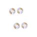 FRCOLOR 4 Boxes DIY Fingernail Plasters Nail Accessories Nails Making at Home Rivet Decoration Nail Decorations for Nail Art Rhinestones Gold Decoration Manicure Rivet Nail Rivet Triangle Metal