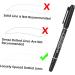 FOMIYES 18 Pcs Eyebrow Pen Waterproof Brow Pencil Marking Pen Eyebrow Makeup Pen Simple Fine Tip - Buy Online on GoSupps.com