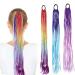 Colorful Braided Hair Tie Bands - 36 Pieces Color Gradient Hair Extensions for Girls - Buy Online on GoSupps.com