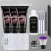 Poly Gel Nail Builder Set With 4 kinds Nail Brush + slip sloution Gel Quick Building Nail Tips Finger Extension Poly Glue Gel Nail Art Tool