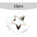 Tabanzhe 10 Pieces Metal Star Snap Hair Clips Silver Non-Slip Hair Barrettes with Lovely Hollow Out Stars Perfect Hair Accessories for Kids Girls and Women - Buy Online on GoSupps.com