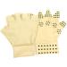 Healeved Anti-Slip Workout Gloves - 3 Pairs Magnetic Half Finger Sports Gloves for Fitness & Riding Non-Slip Elastic Support - Buy Online on GoSupps.com
