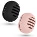 Fauxomor make-up sponge holder-2 pieces breathable silicone beauty blender travel bag for all sizes of make-up sponge sustainable portable cosmetics tool black+pink 1 piece (2-pack) C-black+pink (5-line)