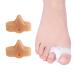 ALINZO Gel Toe Separator - Big Toe Separator for Bunion and Hallux Valgus Silicon Bunion Corrector Big Toe Alignment Orthotics for Overlapping Toes (White)
