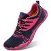 L-RUN Athletic Water Hiking Shoes Beach Sports Shoes for Swim Toe Shoes Women Men 7.5 Women/6 Men Navy Pink