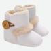 EDOTON Baby Warm Booties | Soft Non-slip Sole Toddler Snow Boots 0-6 Months | White - Buy Online on GoSupps.com