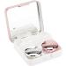Dioche Reflective Contact Lens Case Set - Portable Travel Storage Box Mini Etui (Light Pink) - Buy Online on GoSupps.com