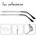 Buy OQCEHA Gray Vintage-Patterned Metal Glasses Replacement Arms - Durable Glasses Accessories - International Shipping Available - Buy Online on GoSupps.com