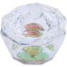 OLACD Fashion Cute Nail Art Crystal Dishes with Lids - Home Salon Glass Bowls Small and Colorful Set of 2 - Buy Online on GoSupps.com