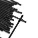 50 Pcs Disposable Lip Makeup Brush Set - Plastic Lip Applicators for Lipstick & Glossy Rods - Black Cosmetic Tool (8.2 cm) - Buy Online on GoSupps.com