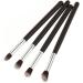 BIUDECO 4pcs Set Eye Make-up Brush Kit Makeup Caboodle Lip Scruber Eye Shadow Brushes Makeup Tool Black - Buy Online on GoSupps.com