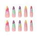 Stiletto Press on Nails - Long Almond Fake Nails with Colorful Flower Design | 24Pcs Full Cover Acrylic Nails for Women & Girls - Perfect for Daily Wear & Weddings - Buy Online on GoSupps.com