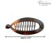 Parcelona French Mini Brown Tortoise Shell & Black Banana Hair Clip - Ideal for Fine Hair - Buy Online on GoSupps.com