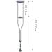 Crutches for Adults Underarm Handicapped Crutches/Canes for Disabled Persons Free Retractable Springs Adjustable Range 92-152 Cm Great for Travel or Work (Double) Lucky Star - Buy Online on GoSupps.com