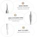 HAPINARY 9 Pcs Clip Comedone Extractor Instrument Tool Pimple Tweezers Blackhead Stainless Steel Silver - Buy Online on GoSupps.com
