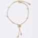 Buy Missgrace Tassel Rhinestones Star Anklet Bracelet - Gold Sequin Leaf Chain Jewelry for Women & Teen Girls | Perfect Summer Beach Accessory & Gift - Buy Online on GoSupps.com