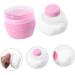 Beatifufu 2 Sets Baby Plush Puff Transparent Baby Powder Boxes Dry Powder Puffs Makeup Puffs Talcum Filling PP Baby Container - Buy Online on GoSupps.com