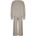 Elegant Ladies House Suit - Cuddly Cotton Loungewear Set Monochrome Negligee & Yoga Training Suit for Casual Comfort | International Shipping Available - Buy Online on GoSupps.com